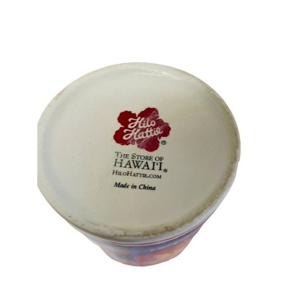 Hilo Hattie Coffee Cup Kauai Island Heritage The Store of Hawaii Hibiscus Themed - Picture 6 of 7